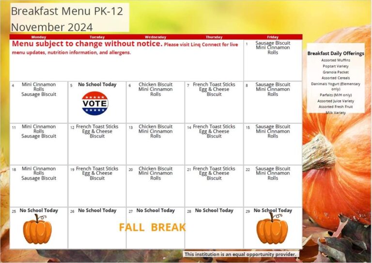 Charleston County School Lunch Menu: Latest Meals and Nutrition Details